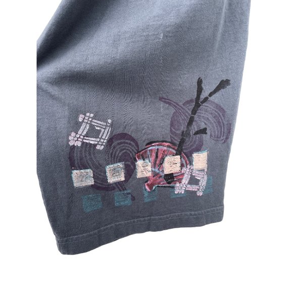 Barclay Women's size 2 Gray hand painted Garter pants - Picture 6 of 14